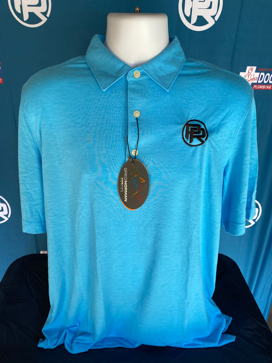 Greg Norman Men's Play Dry Foreward Series Polo with PR logo on chest